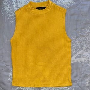 Yellow Ribbed Tank